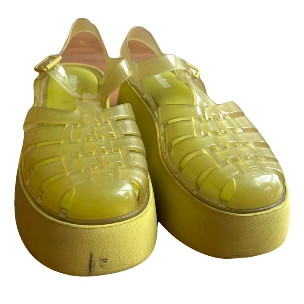 Melissa Green and Yellow Sandals